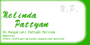 melinda pattyan business card