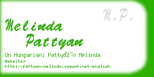 melinda pattyan business card